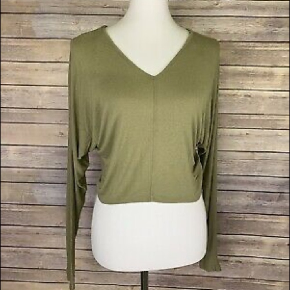 KIMCHI BLUE Long Sleeve Green Shirt